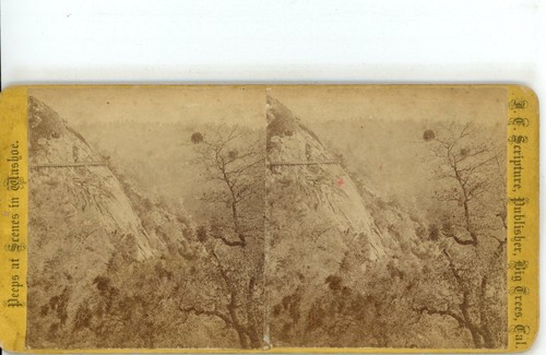 Railroad along Mountain Scenes in Washoe Nevada J.C. Scripture Stereoview - Picture 2 of 4