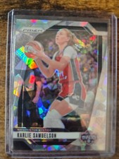 2024 Panini Prizm WNBA Karlie Samuelson Silver Cracked Prizm #82 Mystics