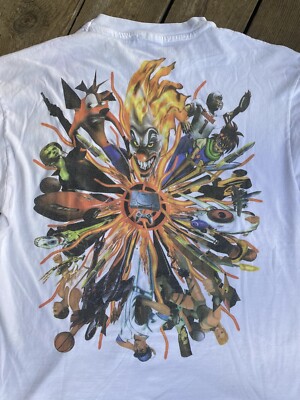 Vintage Playstation Video Game Promo Shirt Size XL Crash Twisted