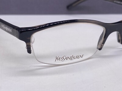Yves Saint Laurent Brille Herren Damen Grau eckig YSL 2046