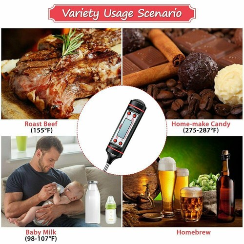 2 STCK. Digital Grill Küche Fleisch Thermometer Sonde BBQ Ofen Essen Kochen - Bild 9 von 9