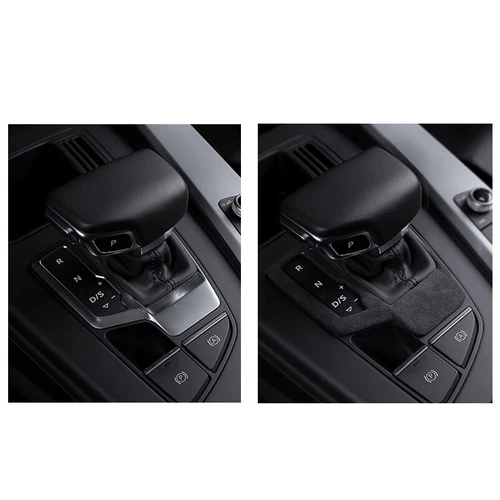 Deep Gray Alcantara Gear Shift Panel Cover Trim For Audi A4L A5 Q5L Q7 2017-2021 - Foto 3 di 6