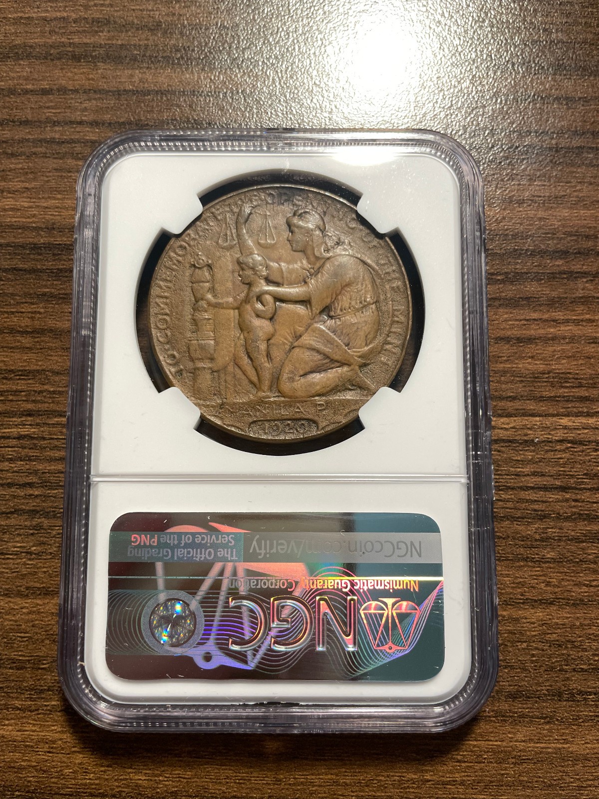 1920 HK-450 SO CALLED DOLLAR Wilson Dollar Manila Mint Opening NGC AU Details Co