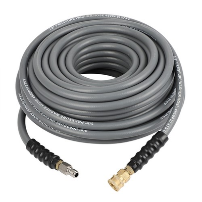 #ad 100#x27; x 3 8quot; 4800psi High Pressure Washer Hose Gray Brand New $109.44