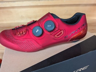 Shimano S-Phyre SH-RC902 SPD-SL Road Cycling Shoes Size 41.5 Red