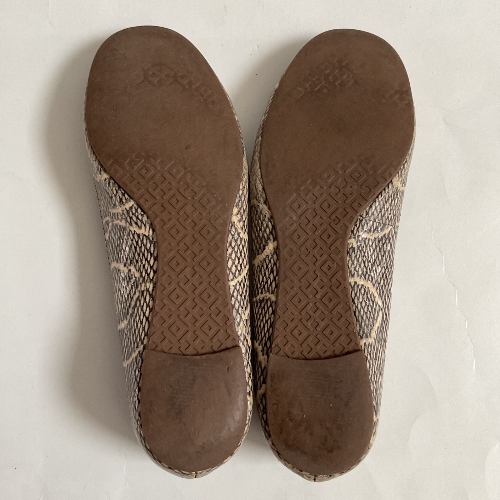 Tory Burch Reva Snakeskin Python Embossed Ballet … - image 11