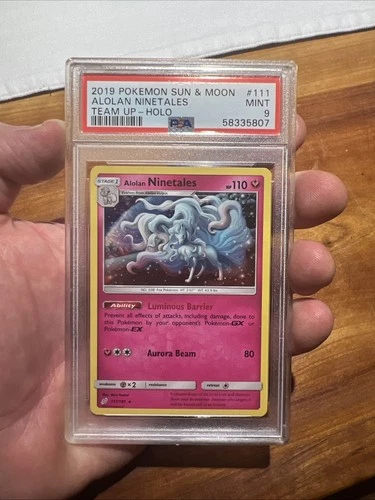2019 Alolan Ninetales Pokemon Team Up - Holo  PSA 9 #111 Sun & Moon