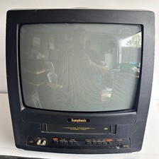 Symphonic WF0213C 13in CRT TV Built in VHS VCR Composite RCA NTSC