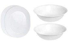 Corelle Winter Frost White 12.25" Serving Platter & 2-Qt Bowl Set - 2-Pack