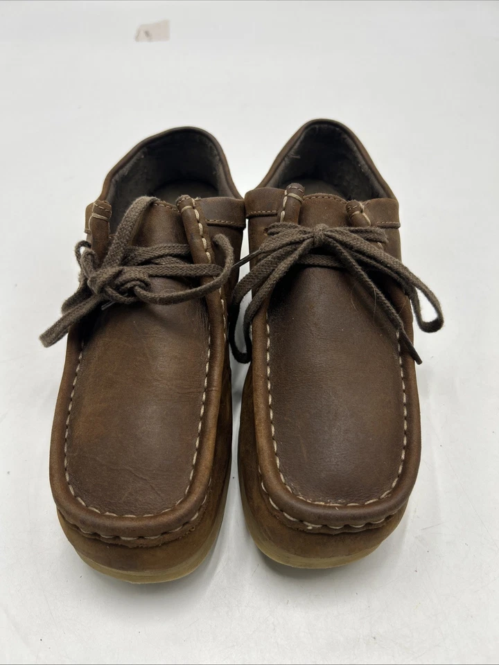 Clarks Originals Wallabee Marrón Cuero Zapatos Tenis Mujer’s Talla 9 Foto 2 de 4