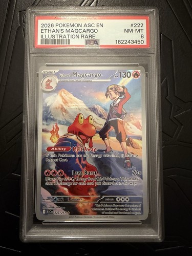 Ethan's Magcargo graded PSA 9 for sale on eBay