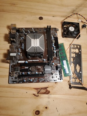 MSI A68HM GRENADE Socket FM2 Motherboard, AMD A6-8hm 3.7GHZ CPU, 8GB DDR3 .
