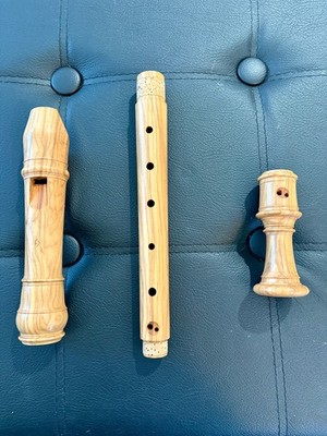 Mollenhauer Denner Recorder in Olivewood - Excellent Condition -442hz with Case