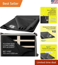 Ultimate Dust Protection for Full/Queen Box Springs - 60" x 80" Black Cover