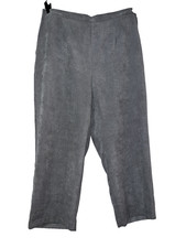New Alfred Dunner Pants Size 18W Gray Pull-on Classic Proportional Short Cords