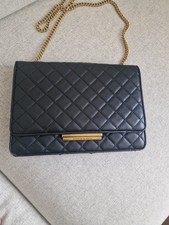 Charles & Keith black quilted chain bag