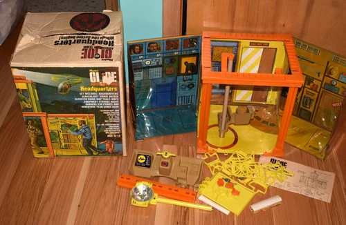 1972 Vintage GI Joe Adventure Team Headquarters Playset with Box Parts