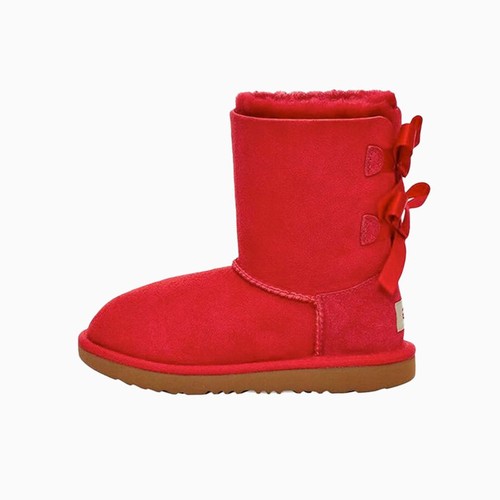 UGG Toddler Bailey Bow II Boots Ribbon Red 1017394T-RBRD ALL SIZES - Afbeelding 2 van 4