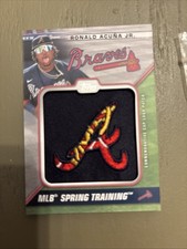 2021 Topps - Spring Training Cap Logo Manufactured Patches Ronald Acuña Jr....