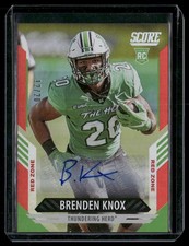 2021 Score #366 Brenden Knox Signatures Red Zone AUTO AUTOGRAPH #/20