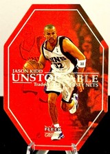 JASON KIDD (HOF) 2001-02 FLEER GENUINE UNSTOPPABLE NM/MT DIE CUT INSERT #7U LOOK