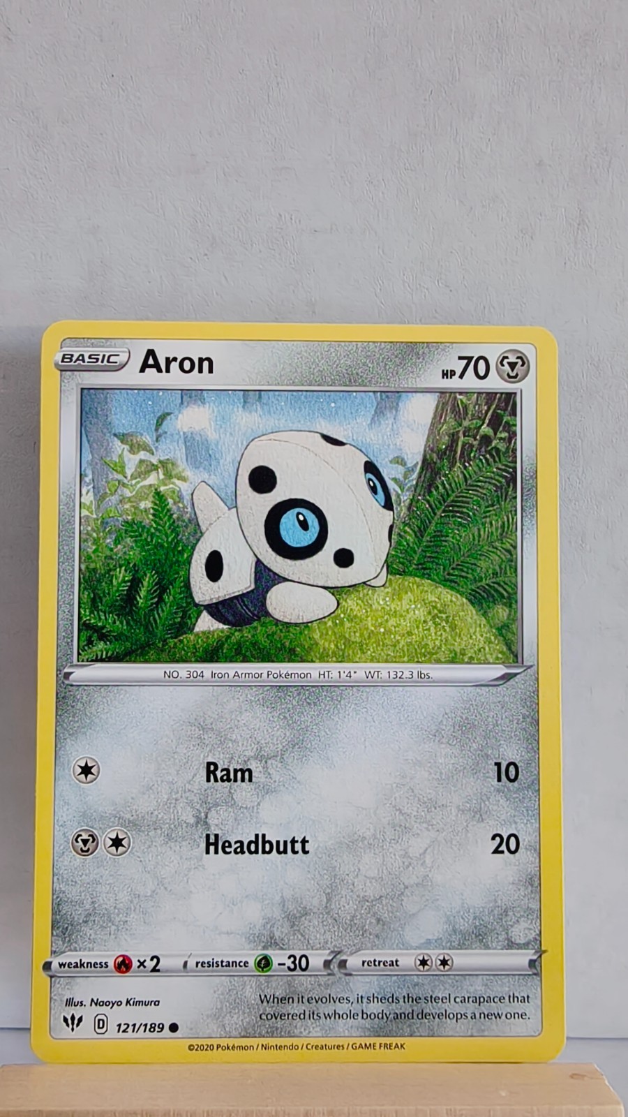 Aron [LP] - Pokemon TCG Darkness Ablaze 121/189 [Common]