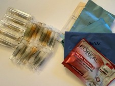 Perfume + 20 Skincare Samples - Avon / Anew / L’Oreal - Fragrance - Shampoo Etc