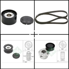 BOSCH, Schaeffler INA Keilrippenriemen Satz für VW AMAROK TOUAREG (CR7 RC8)