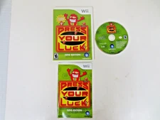 NINTENDO WII VIDEO GAME TESTED WORKS PRESS YOUR LUCK 2010 EDITION