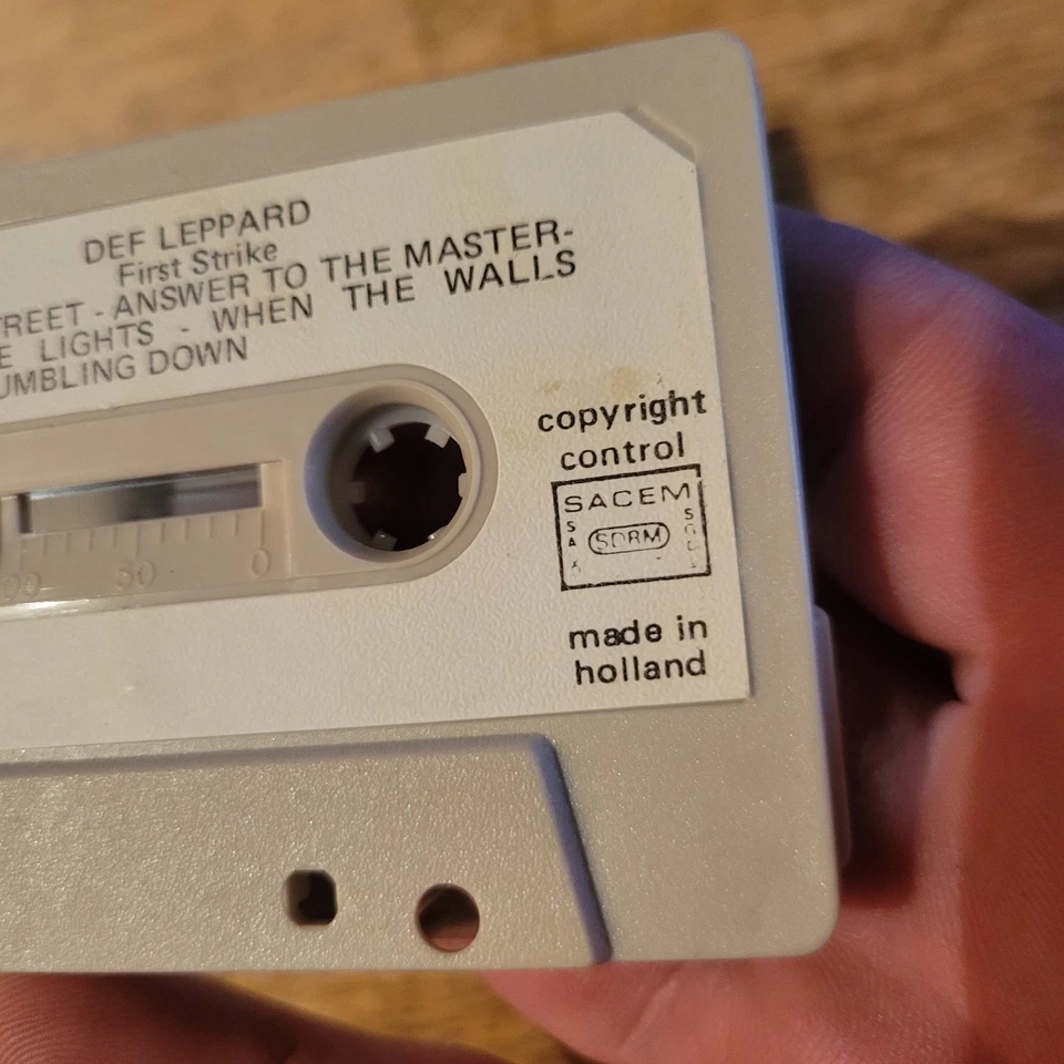 Def Leppard First Strike The Early Years Holland Import Press Cassette - Image 4 of 4