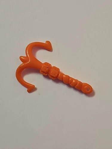 Vtg 1993 TMNT Night Ninja Leo Auto Mutations RARE ORANGE HOOK Weapon Accessory
