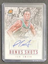 2013/14 Panini Prestige NBA Ish Smith #9 Red Bonus Shots Autograph