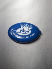 Vintage Quikoin Blue Oval Rubber Squeeze Coin Purse UNC Tarheels 1988 Lays