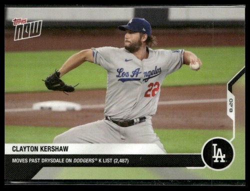 2020 Topps Now 135 Clayton Kershaw