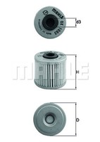 ÖLfilter Knecht OX 1093 Filtereinsatz FüR Kawasaki Kymco People Downtown XCT 125