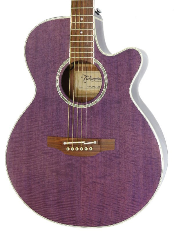 Takamine 100 CUSTOM Used Rosewood fingerboard Purple w/Hard case