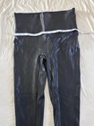 Spanx Leggings Faux Leather Side Pockets and Trim Size Large — photo 7