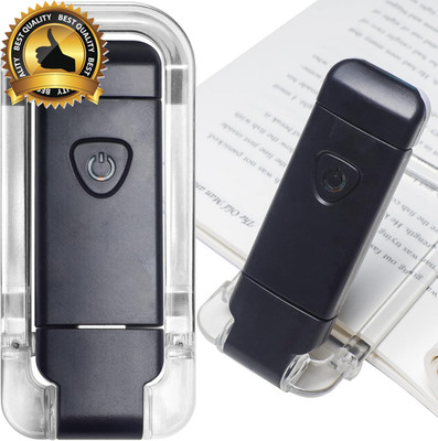 Portable USB Rechargeable LED Clip-On Book Light for Eye-Protection, 3 Brightnes