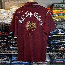 Vintage 1970s King Louie Chainstitch Bowling Shirt