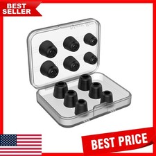 6 Pairs Noise Blocking Earbud Tips Comfortable Memory Foam for Earphones
