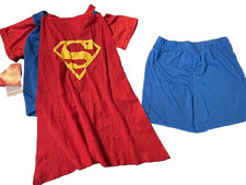 Superman NWT Boys 12 Months Shorts Pajamas w/ Cape