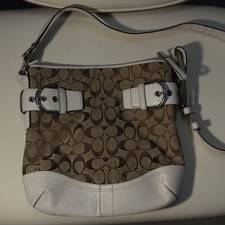 Coach Soho Crossbody White Leather Shoulder Bag Vintage