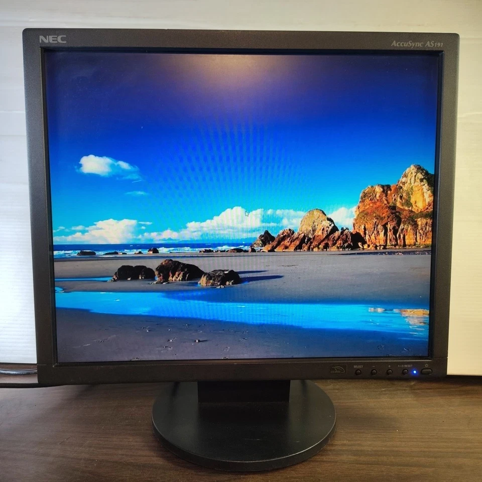 NEC AccuSync AS191 19” 5:4 LCD SXGA Monitor for Retro Gaming 1280 X 1024 DIRT In - Image 3 of 4