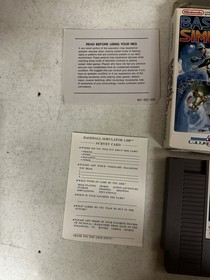 #838 Baseball Simulator 1000 (Nintendo NES) CIB Complete In Box TESTED & WORKING