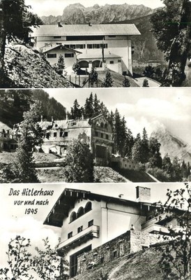 Das Hitlerhaus vor und nach 1945 Germany RPPC Real Photo Postcard