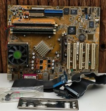 Vintage ASUS A7N8X-X Retro Bundle – AMD Sempron 2200+ CPU – 1GB Samsung DDR RAM