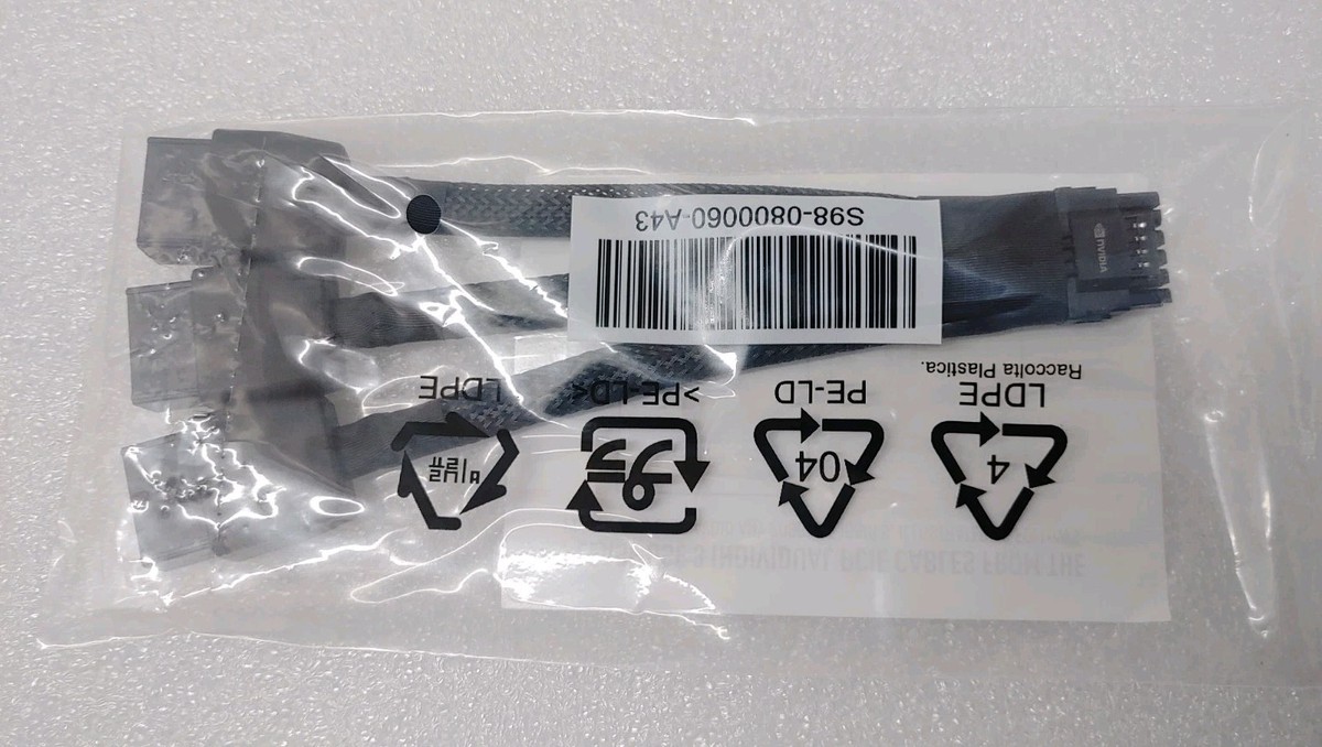 Buy NVIDIA 12VHPWR 2 PIN PCI-E 5.0 POWER ADAPTER CABLE 12CF1