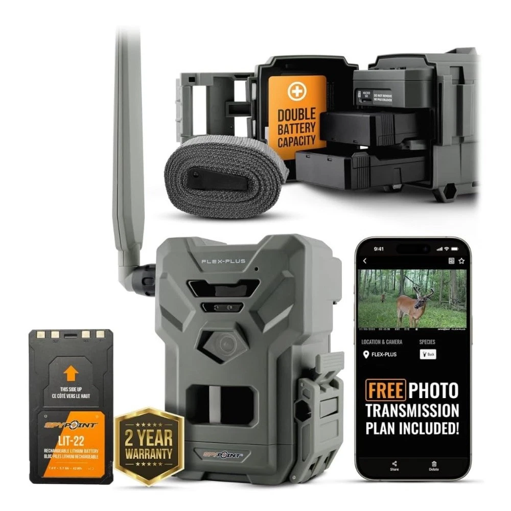 Spypoint Flex-Plus Cell Trail Cam 36MP - 1080p Dual-SIM WITH LIT-22 Lithium Batt Review