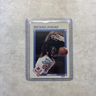 1991-92 NBA Hoops # 253 Michael Jordan All-Star card1 Ex+