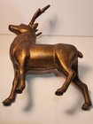 Antique Cast Iron Large 9" Reindeer Bank - Christmas Buck — photo 5